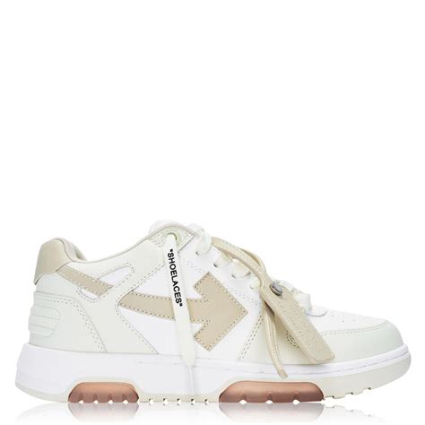 off white trainers beige.